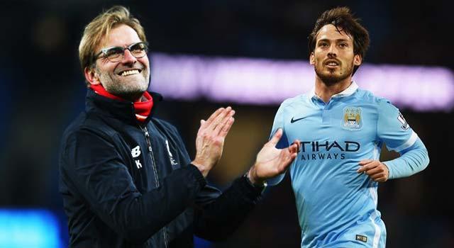 Klopp,David Silva,Liverpool,Manchester City