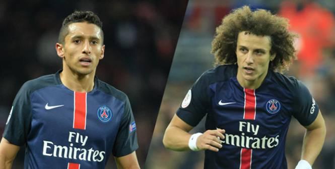 david luiz ,marquinhos,PSG