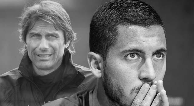 Eden Hazard,Antonio Conte,Chelsea