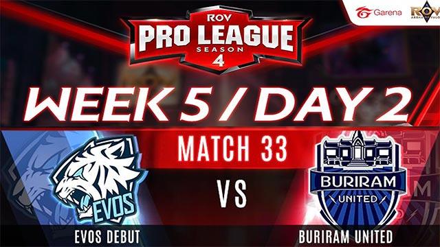 EVOS Debut Vs Buriram United